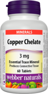 Copper Chelate 3 mg Webber Naturals Copper Chelate 3 mg Webber Naturals