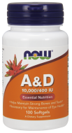 Vitamín A + D 10.000/400 IU Now Foods Vitamín A + D 10.000/400 IU Now Foods
