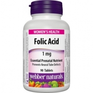 Folic Acid 1 mg Webber Naturals Folic Acid 1 mg Webber Naturals