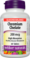 Chróm (Chromium) 200 mcg Webber Naturals Chróm (Chromium) 200 mcg Webber Naturals