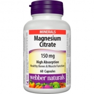 Magnezium Citrate 150 mg Webber Naturals Magnezium Citrate 150 mg Webber Naturals