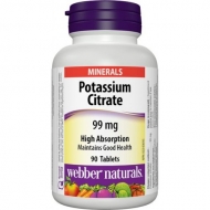 Potassium Citrate 99 mg Webber Naturals Potassium Citrate 99 mg Webber Naturals