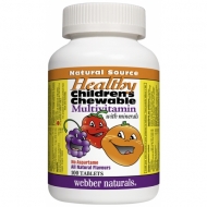 Multivitamín s minerálmi pre deti Webber Naturals Multivitamín s minerálmi pre deti Webber Naturals