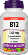 Vitamín B12 1200 mcg časované Webber Naturals Vitamín B12 1200 mcg časované Webber Naturals
