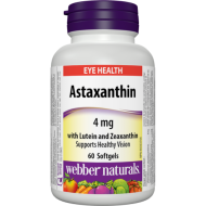 Astaxantín s Luteínom a Zeaxantínom 4 mg Webber Naturals Astaxantín s Luteínom a Zeaxantínom 4 mg Webber Naturals