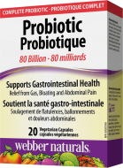 Probiotic 80 Billion Webber Naturals Probiotic 80 Billion Webber Naturals
