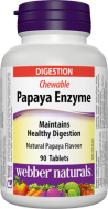 Papaya Enzým, Bromelaín a Amyláza Webber Naturals Papaya Enzým, Bromelaín a Amyláza Webber Naturals