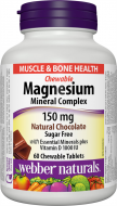 Magnesium Mineral Complex 150 mg Webber Naturals Magnesium Mineral Complex 150 mg Webber Naturals
