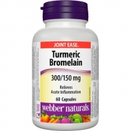 Turmeric + Bromelain 300/150 mg Webber Naturals Turmeric + Bromelain 300/150 mg Webber Naturals