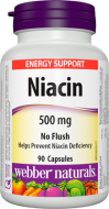 Niacín 500 mg nealergický (Vitamín B3) Webber Naturals Niacín 500 mg nealergický (Vitamín B3) Webber Naturals