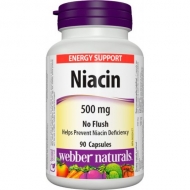 Niacín 500 mg nealergický Webber Naturals Niacín 500 mg nealergický Webber Naturals