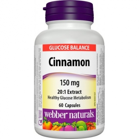 Cinnamon Extract 150 mg Webber Naturals