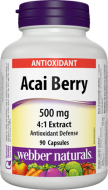 Acai Berry 500 mg Webber Naturals Acai Berry 500 mg Webber Naturals