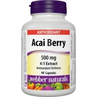 Acai Berry 500 mg Webber Naturals Acai Berry 500 mg Webber Naturals