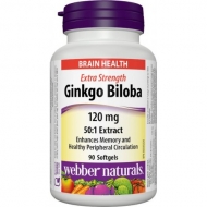 Ginkgo Biloba 120 mg Webber Naturals Ginkgo Biloba 120 mg Webber Naturals