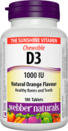 Vitamín D3 1000 IU cmúľací Webber Naturals Vitamín D3 1000 IU cmúľací Webber Naturals