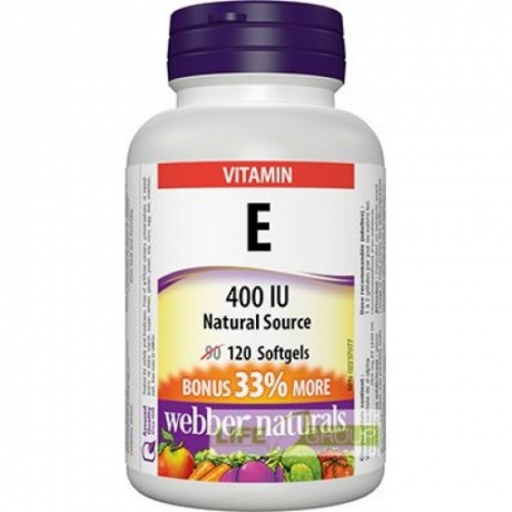 E vitamin 400 IU Webber Naturals