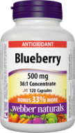 BlueBerry extrakt 500 mg BONUS Webber Naturals BlueBerry extrakt 500 mg BONUS Webber Naturals