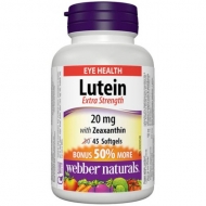 Luteín a Zeaxantín 20 mg Webber Naturals Luteín a Zeaxantín 20 mg Webber Naturals