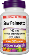 Saw Palmetto 160 mg Bonus Webber Naturals Saw Palmetto 160 mg Bonus Webber Naturals