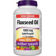 Flaxseed Oil 1000 mg Webber Naturals Flaxseed Oil 1000 mg Webber Naturals