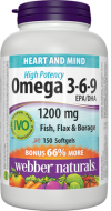 Omega 3-6-9 1200 mg Bonus Webber Naturals Omega 3-6-9 1200 mg Bonus Webber Naturals