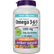 Omega 3-6-9 1200 mg Webber Naturals Omega 3-6-9 1200 mg Webber Naturals