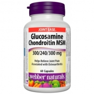 Glukosamín, Chondroitín a MSM 840 mg Webber Naturals Glukosamín, Chondroitín a MSM 840 mg Webber Naturals