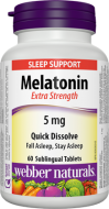 Melatonin 5 mg FORTE Webber Naturals Melatonin 5 mg FORTE Webber Naturals