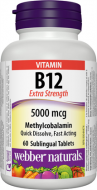 B12 5000 mcg Webber Naturals B12 5000 mcg Webber Naturals