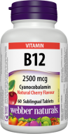Vitamín B12 2500 mcg Webber Naturals Vitamín B12 2500 mcg Webber Naturals