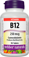 Vitamín B12 250 mcg Webber Naturals Vitamín B12 250 mcg Webber Naturals