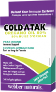 Cold-A-Tak oregano oil 80 % Webber Naturals Cold-A-Tak oregano oil 80 % Webber Naturals
