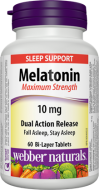 Melatonin 10 mg Webber Naturals Melatonin 10 mg Webber Naturals