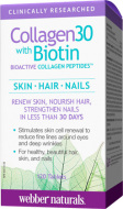 Collagen30 + Biotin Webber Naturals Collagen30 + Biotin Webber Naturals