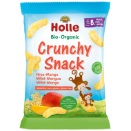 HOLLE chrumkavé občerstvenie z prosa + mango od 8 mesiaca HOLLE chrumkavé občerstvenie z prosa + mango od 8 mesiaca