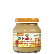HOLLE detská výživa jablko, banán od 4 mesiaca HOLLE detská výživa jablko, banán od 4 mesiaca