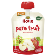 Detské Bio pyré jablko, hruška od 4 mesiaca Holle Detské Bio pyré jablko, hruška od 4 mesiaca Holle