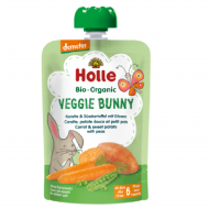 HOLLE bio pyré mrkva, sladký zemiak, hrášok od 6 mesiaca HOLLE bio pyré mrkva, sladký zemiak, hrášok od 6 mesiaca