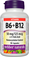 Vitamín B6 + B12 + kyselina listová Webber Naturals Vitamín B6 + B12 + kyselina listová Webber Naturals