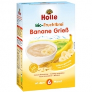 HOLLE celozrnná krupicová kaša s banánom (od ukončeného 6 mesiaca) HOLLE celozrnná krupicová kaša s banánom (od ukončeného 6 mesiaca)