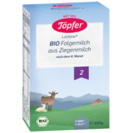 TÖPFER bio kozie mlieko 2 (od ukončeného 6. mesiaca) TÖPFER bio kozie mlieko 2 (od ukončeného 6. mesiaca)