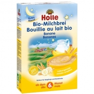 HOLLE celozrnná mliečna kaša s banánom (od ukončeného 6 mesiaca) HOLLE celozrnná mliečna kaša s banánom (od ukončeného 6 mesiaca)