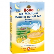 HOLLE celozrnná mliečna kaša s banánom (od ukončeného 6 mesiaca) HOLLE celozrnná mliečna kaša s banánom (od ukončeného 6 mesiaca)