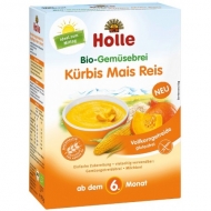 HOLLE zeleninová kaša tekvica, kukurica, ryža (od ukončeného 6 mesiaca) HOLLE zeleninová kaša tekvica, kukurica, ryža (od ukončeného 6 mesiaca)