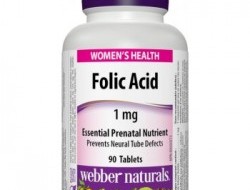 Folic Acid 1 mg Webber Naturals