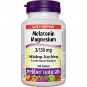 Melatonin, Magnesium 3/150 mg Webber Naturals