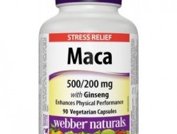 Maca, Ginseng 500/200 mg Webber Naturals