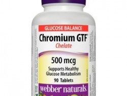 Chromium GTF Chelate 500 mcg Webber Naturals