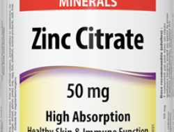 Zinc Citrate 50 mg Webber Naturals